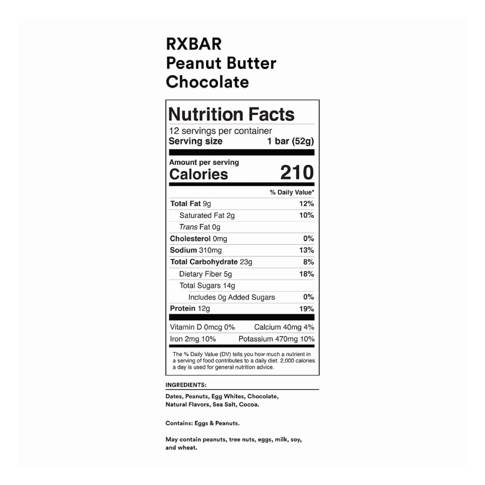 RXBAR PEANUT BUTTER CHOCOLATE MiTienda.CR