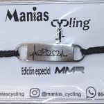 MANIAS CYCLING Pulsera hilo negro trenzado
