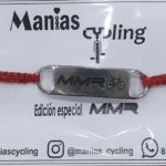 MANIAS CYCLING Pulsera MMR hilo rojo trenzado